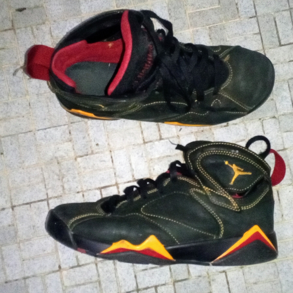 Black and Red Athletic Shoes